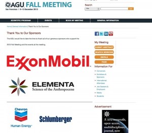 AGW Fall Meeting sponsors 2013